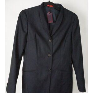 Isaia Plutone Blue Herringbone 100% Wool Jacket Blazer Sz 40R BRAND NEW